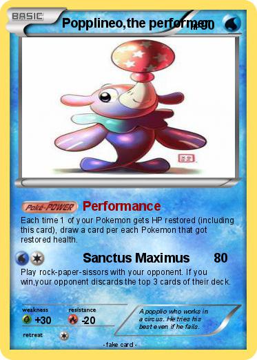 Pokemon Popplineo,the performer