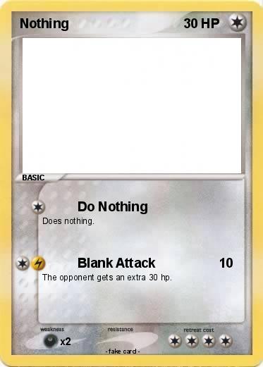 Pokemon Nothing