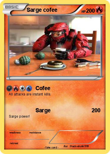 Pokemon Sarge cofee