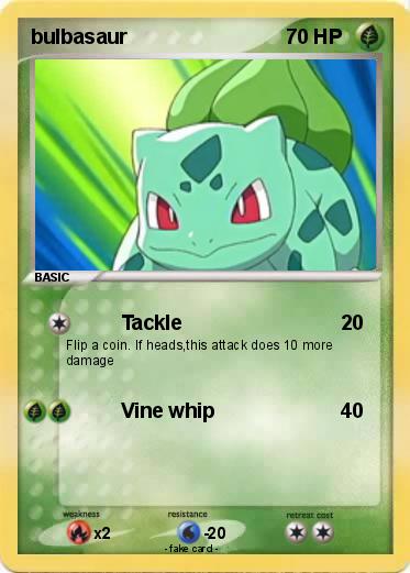 Pokemon bulbasaur