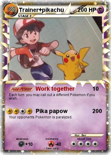 Pokemon Trainer+pikachu