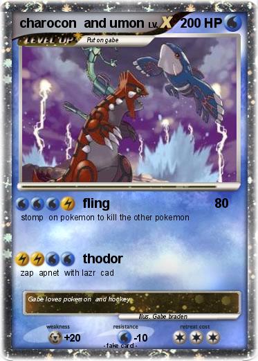 Pokemon charocon  and umon