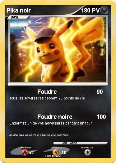 Pokemon Pika noir