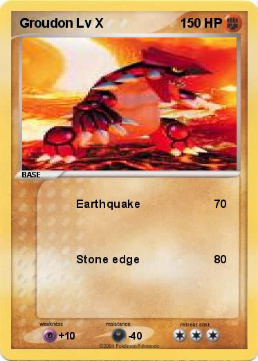 Pokemon Groudon Lv X