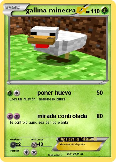 Pokemon gallina minecra