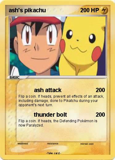 Pokemon ash's pikachu