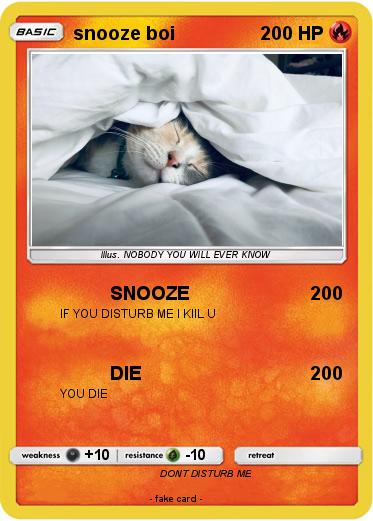 Pokemon snooze boi