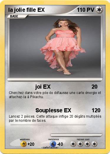 Pokemon la jolie fille EX