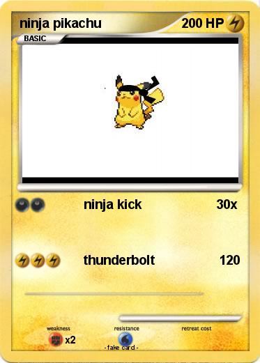 Pokemon ninja pikachu