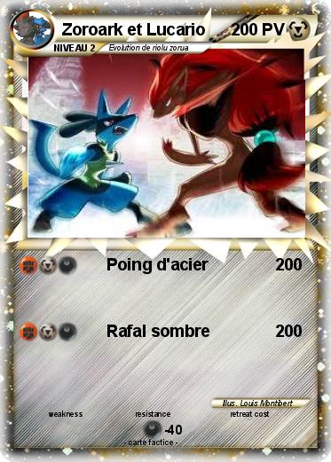 Pokemon Zoroark et Lucario