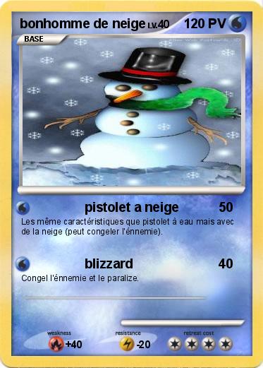Pokemon bonhomme de neige
