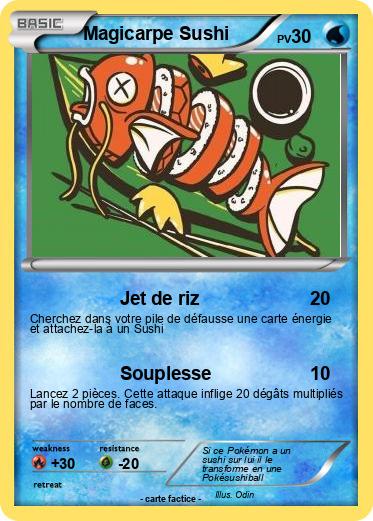 Pokemon Magicarpe Sushi