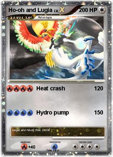 Pokemon Ho-oh and Lugia