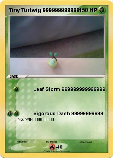 Pokemon Tiny Turtwig 999999999999