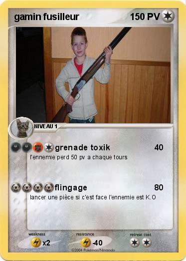 Pokemon gamin fusilleur
