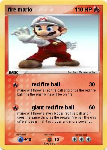 Pokemon fire mario