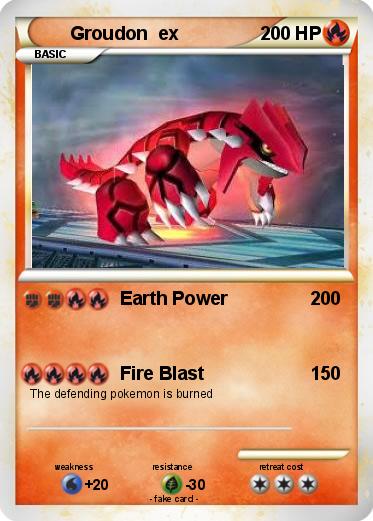 Pokemon Groudon  ex