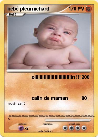 Pokemon bébé pleurnichard