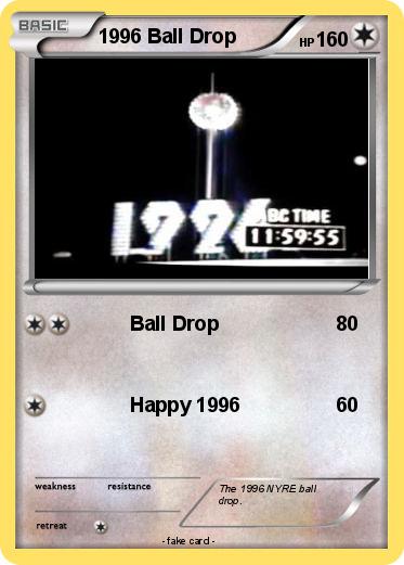 Pokemon 1996 Ball Drop