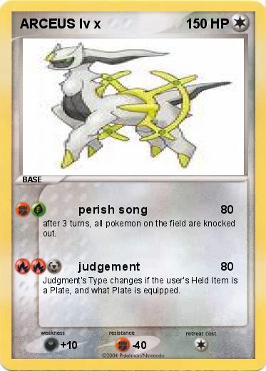 Pokemon ARCEUS lv x