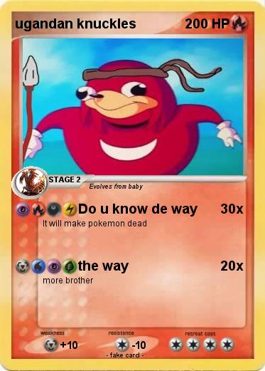 Pokemon ugandan knuckles