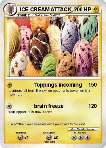 Pokemon ICE CREAM ATTACK