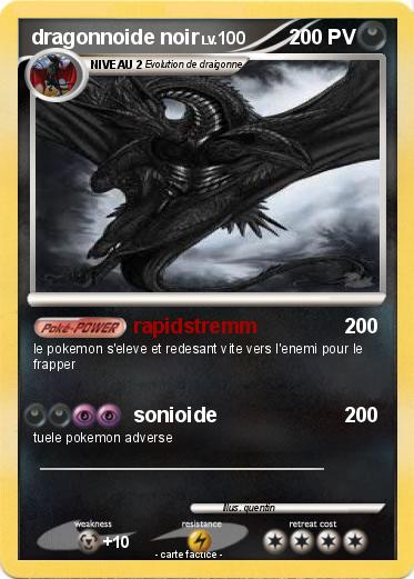Pokemon dragonnoide noir