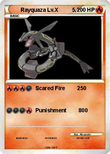 Pokemon Rayquaza Lv.X         5,