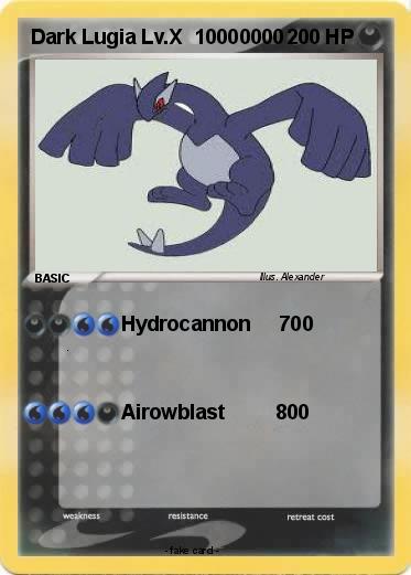 Pokemon Dark Lugia Lv.X  10000000