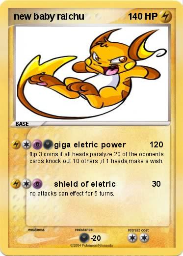 Pokemon new baby raichu