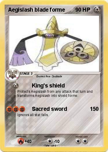 Pokemon Aegislash blade forme