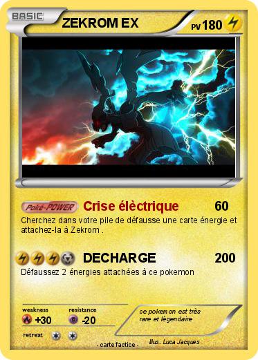 Pokemon ZEKROM EX