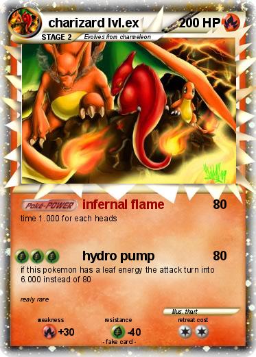 Pokemon charizard lvl.ex