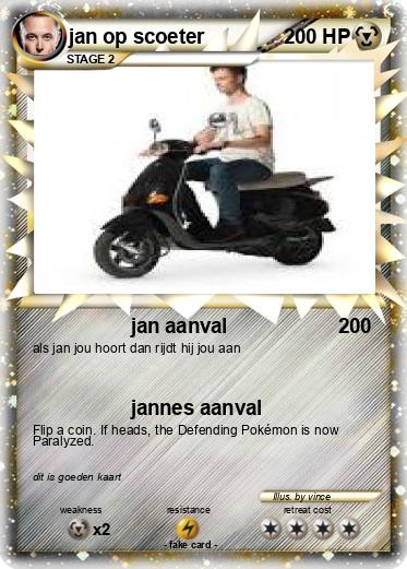 Pokemon jan op scoeter