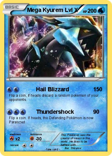 Pokemon Mega Kyurem Lvl X