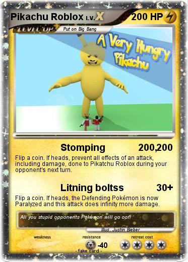 Pokemon Pikachu Roblox