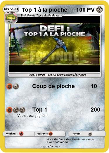 Pokemon Top 1 à la pioche
