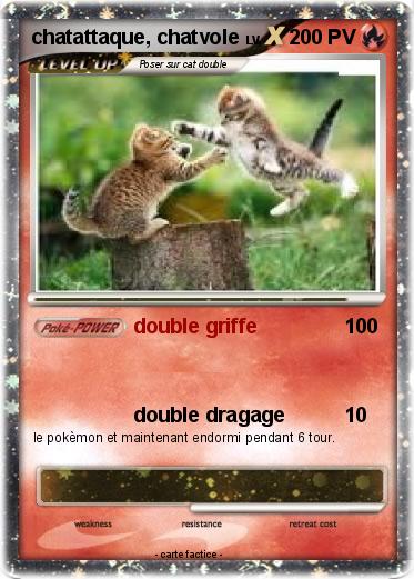 Pokemon chatattaque, chatvole