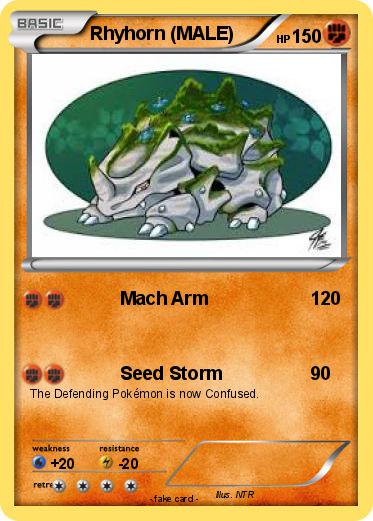 Pokemon Rhyhorn (MALE)