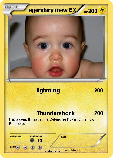Pokemon legendary mew EX