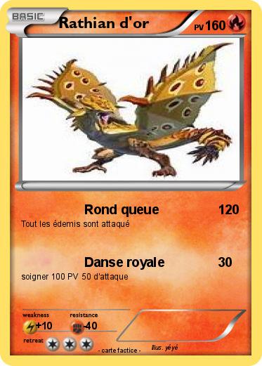 Pokemon Rathian d'or