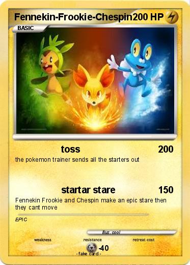 Pokemon Fennekin-Frookie-Chespin