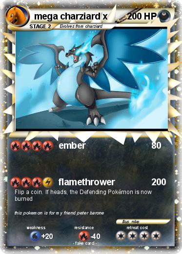 Pokemon mega charziard x