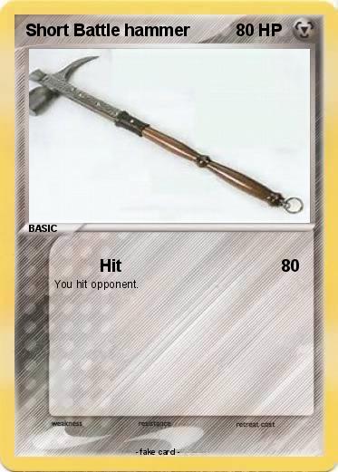 Pokemon Short Battle hammer
