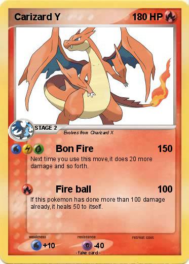 Pokemon Carizard Y