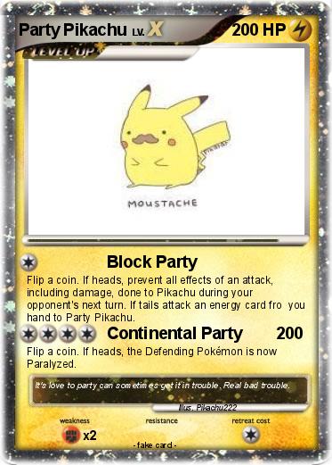 Pokemon Party Pikachu