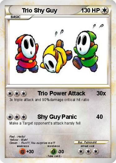 Pokemon Trio Shy Guy