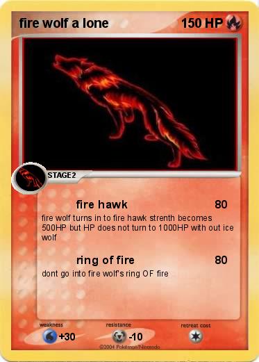 Pokemon fire wolf a lone