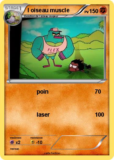 Pokemon l oiseau muscle