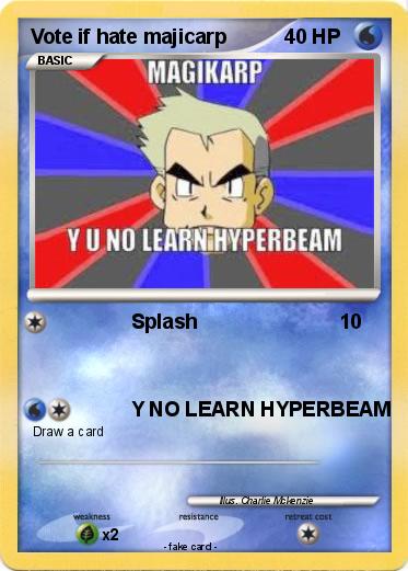 Pokemon Vote if hate majicarp